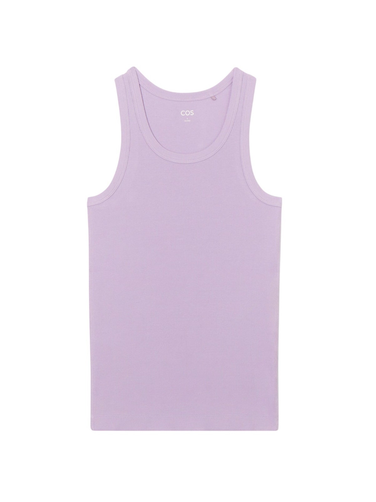 Cos Ribbed Lilac Scoopneck Tank Top Size Xs